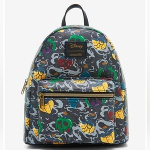 Loungefly Disney Villains Icons Mini Backpack NWT Maleficent Ursula Evil Queen